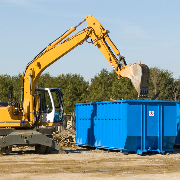 what size residential dumpster rentals are available in Burgettstown Pennsylvania